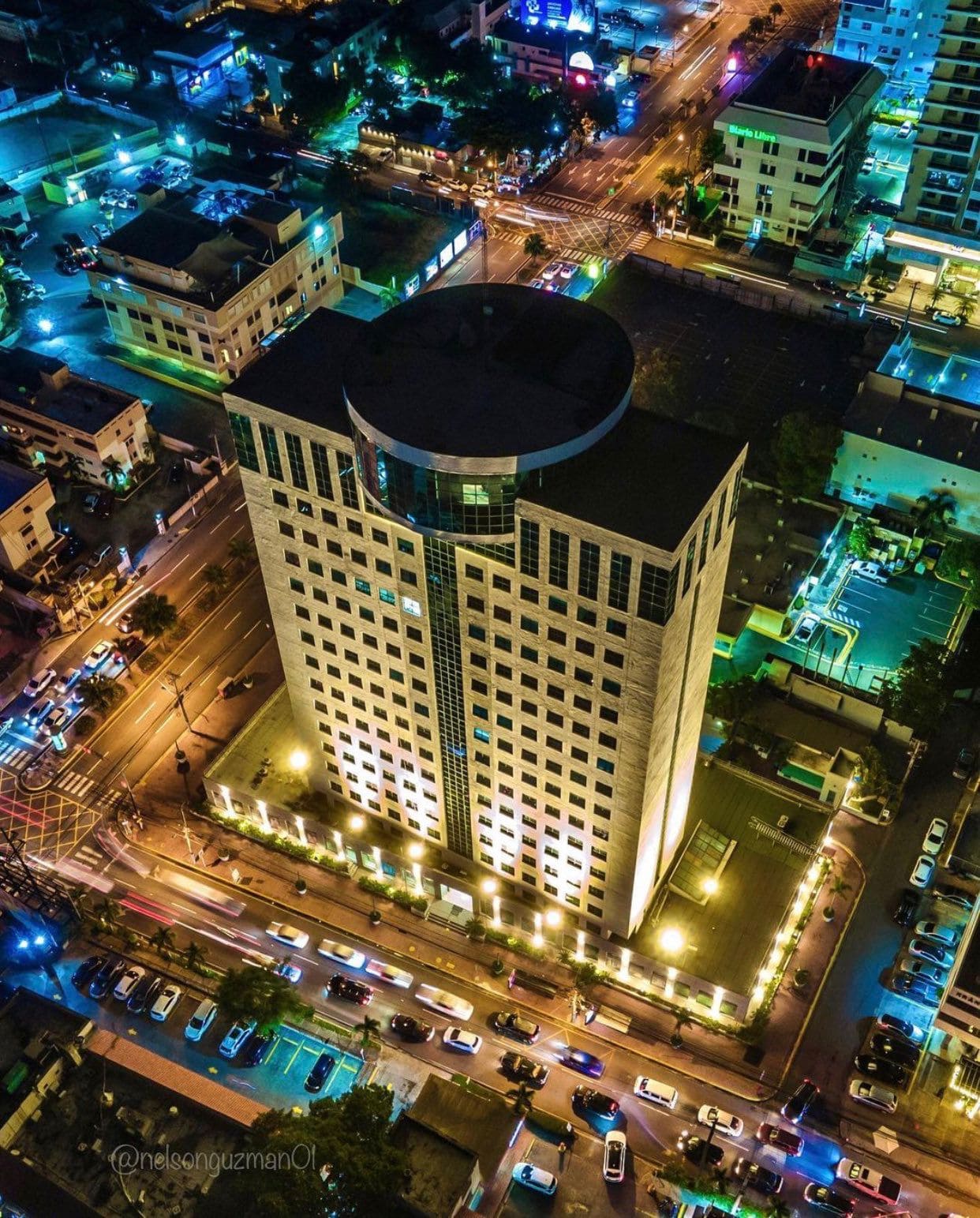 Modern corporate buildings in Santo Domingo, Dominican Republic
